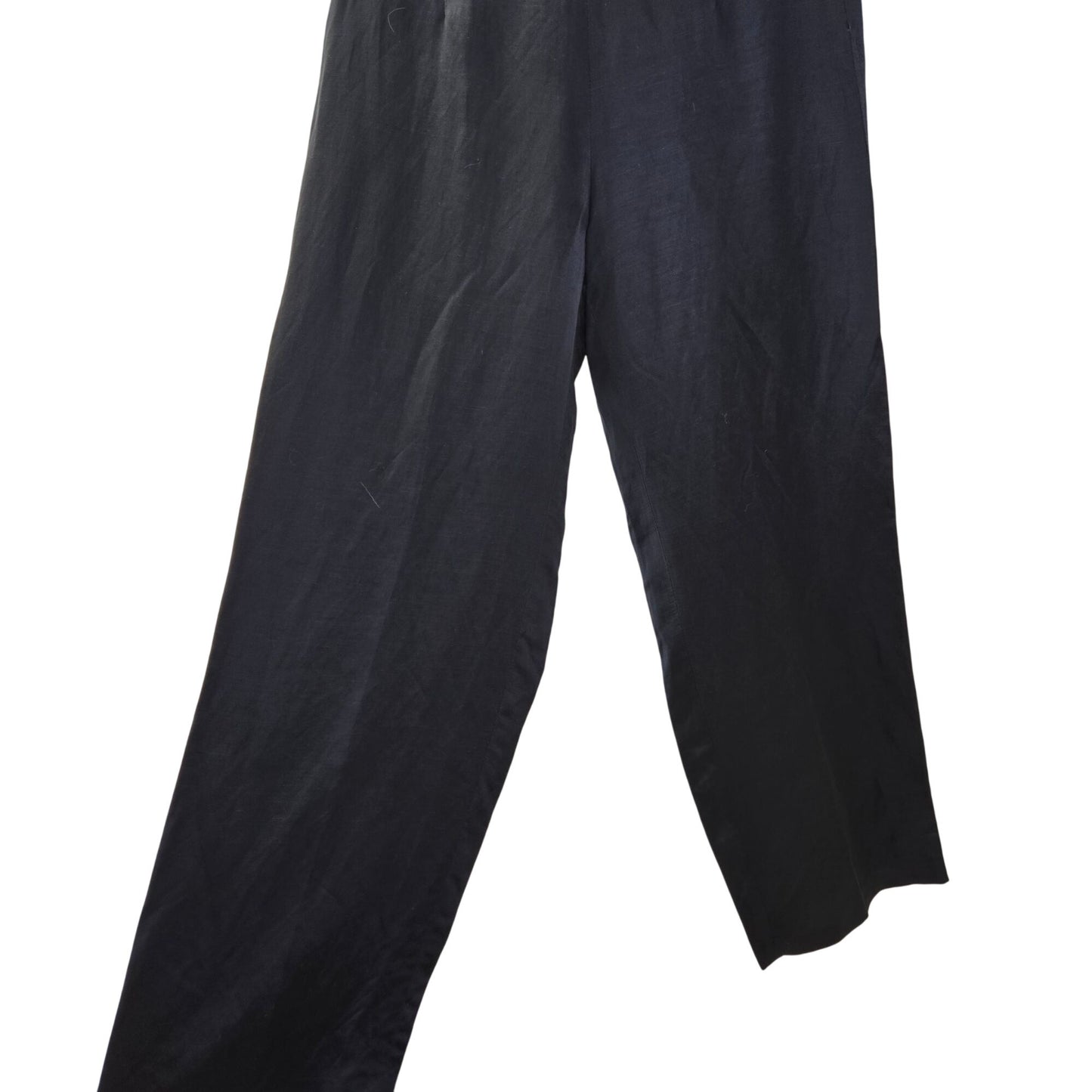 Massimo Dutti Wide Leg Satin Pull-On Trouser Pants Size 2