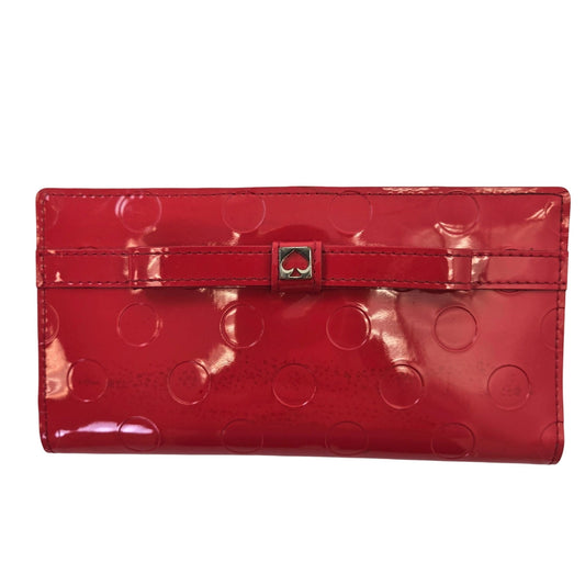 Kate Spade Camelia Street Collection Patent Leather Polka Dot Wallet