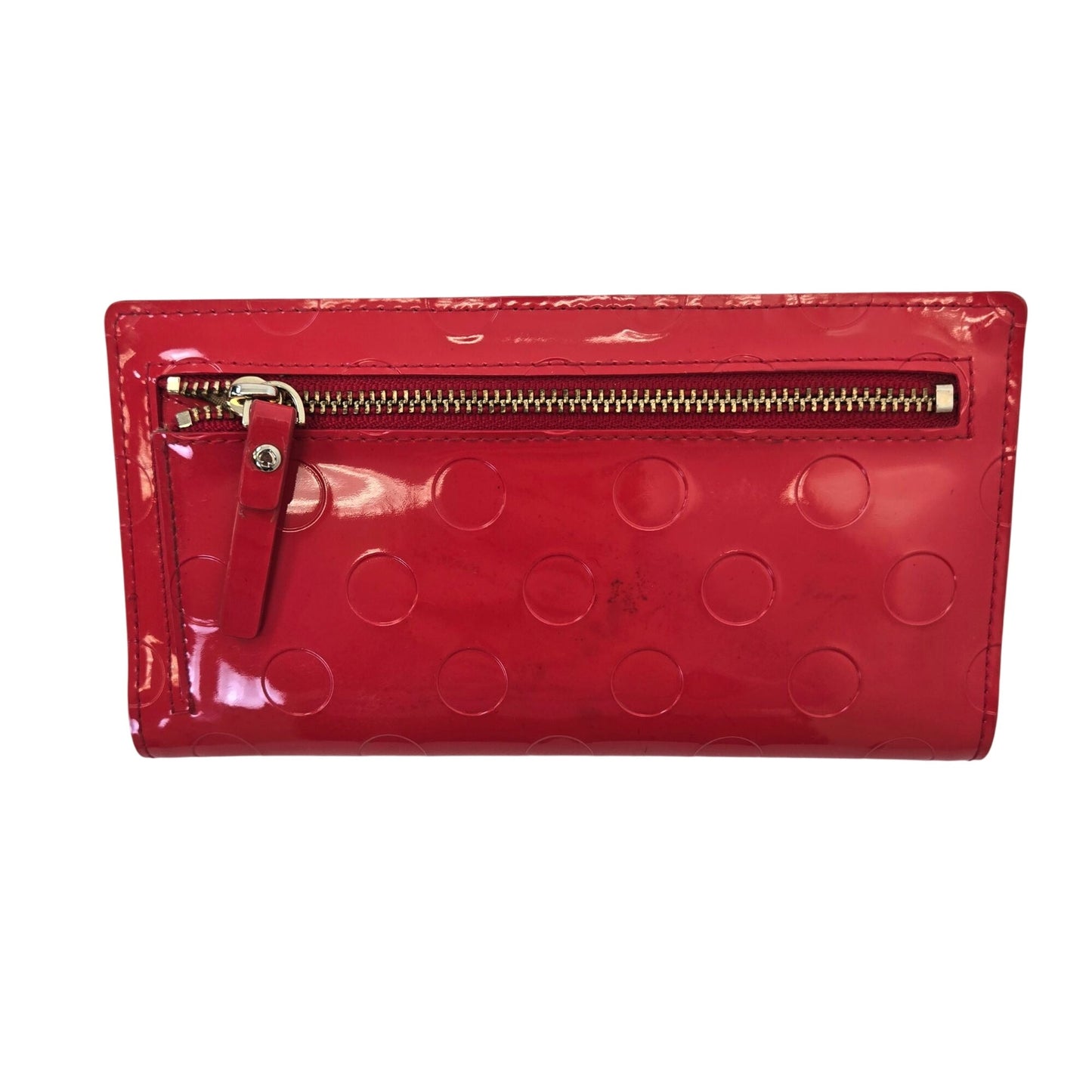Kate Spade Camelia Street Collection Patent Leather Polka Dot Wallet