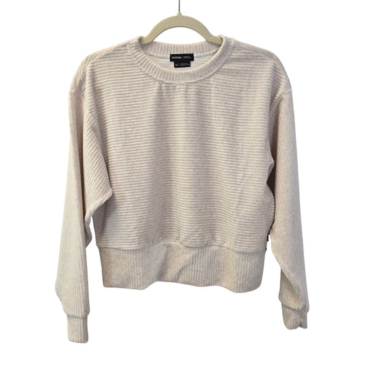 Prana Escambia Ribbed Pull Over in Au Lait Heather Size XS