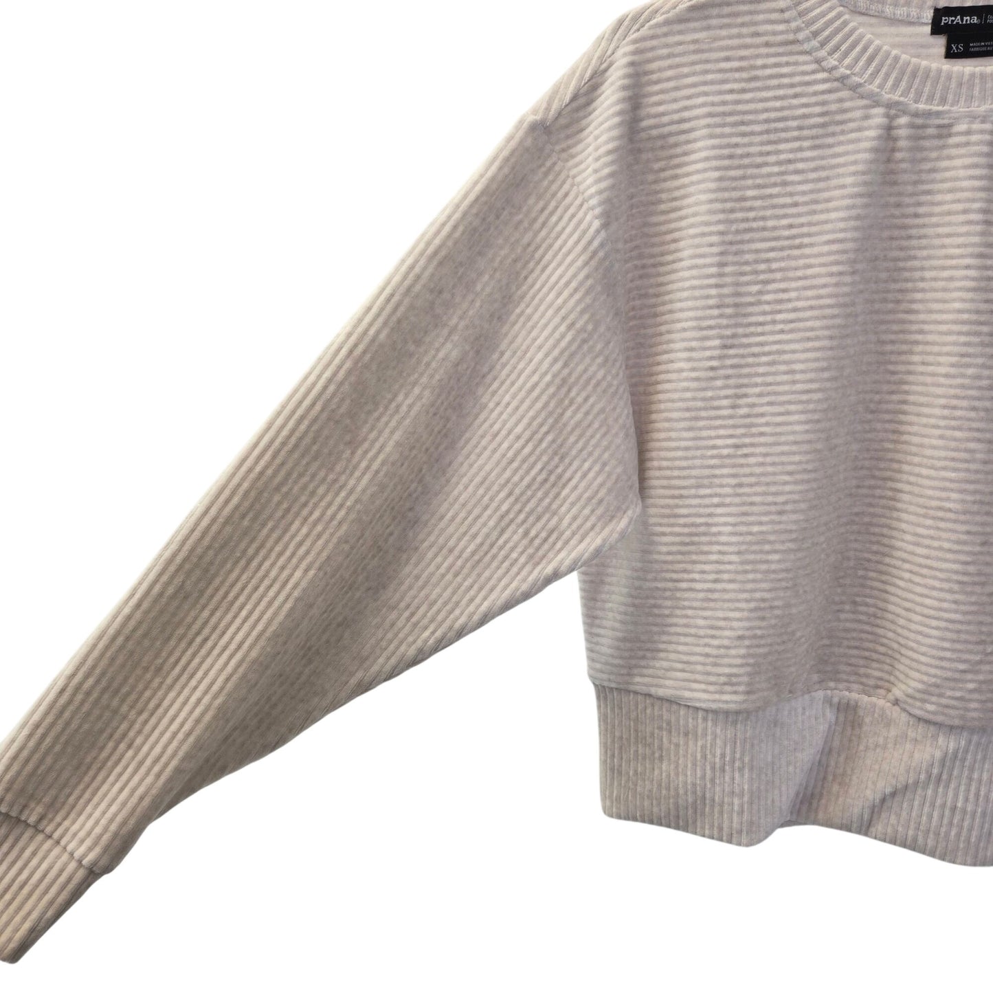 Prana Escambia Ribbed Pull Over in Au Lait Heather Size XS