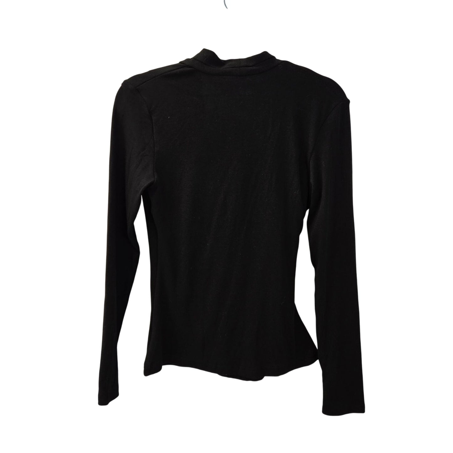 NWT OGL Surplice Wrap Side Ruched Long Sleeve Top Size Medium