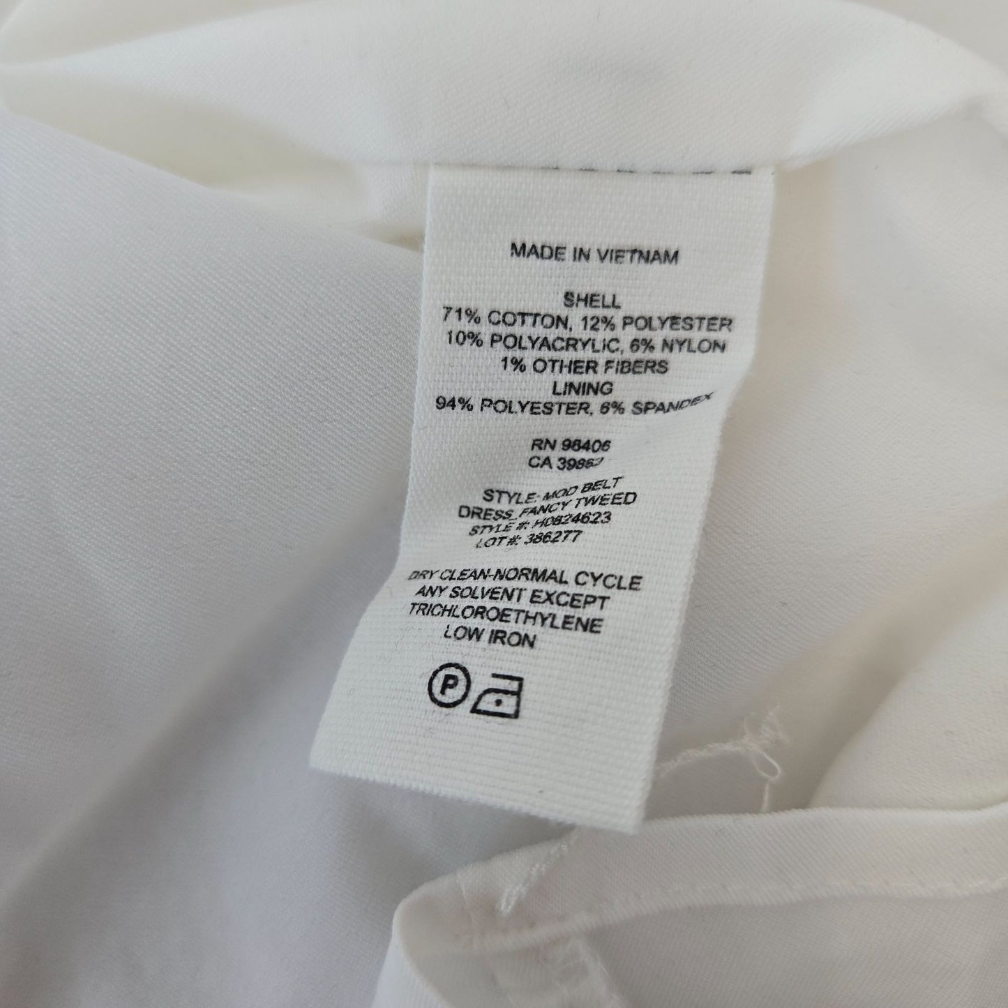 Theory Fancy Tweed Mod Belted Mini Shift Dress Size 8