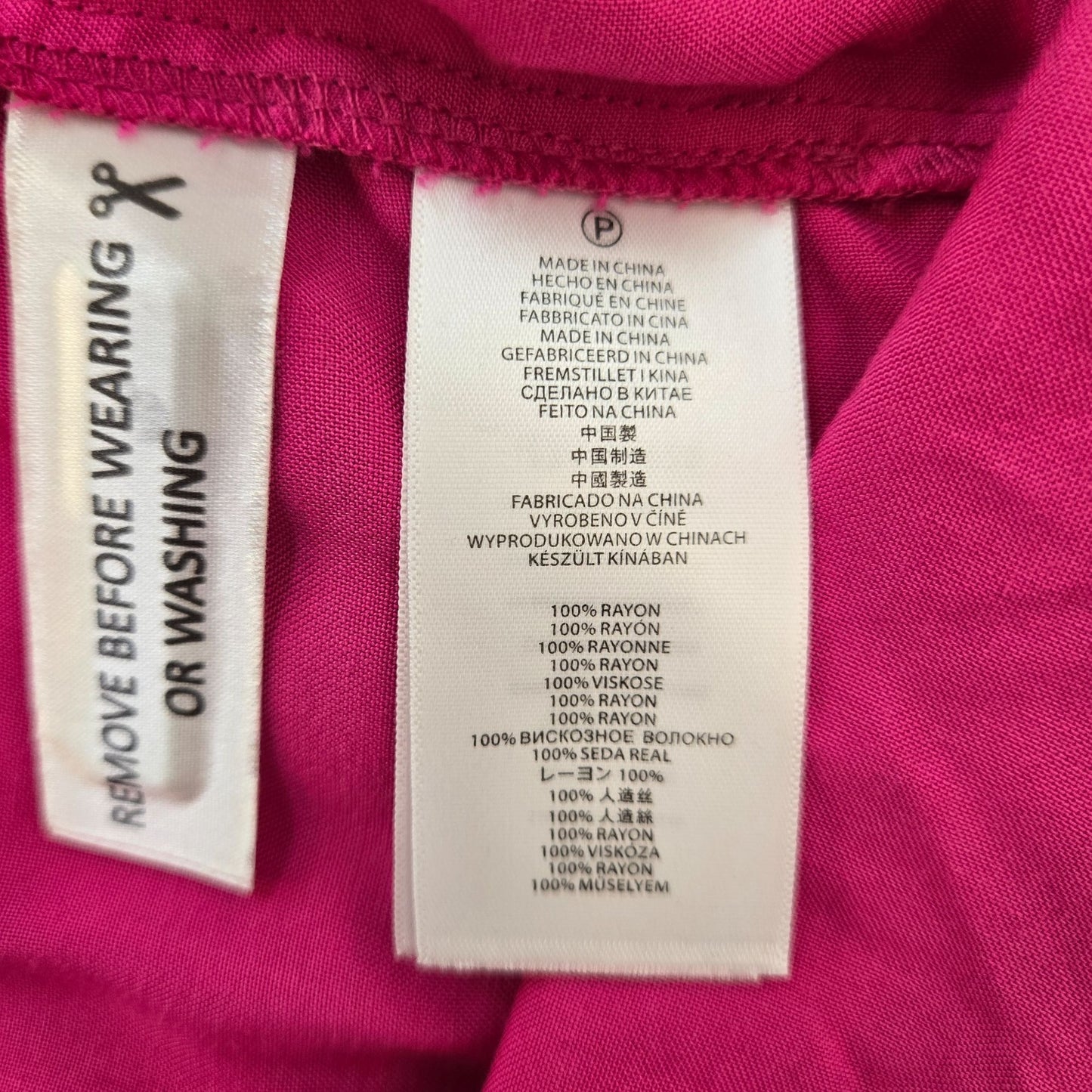 NWT Michael Michael Kors Double V-Neck Maxi Dress in Radiant Pink Size Medium