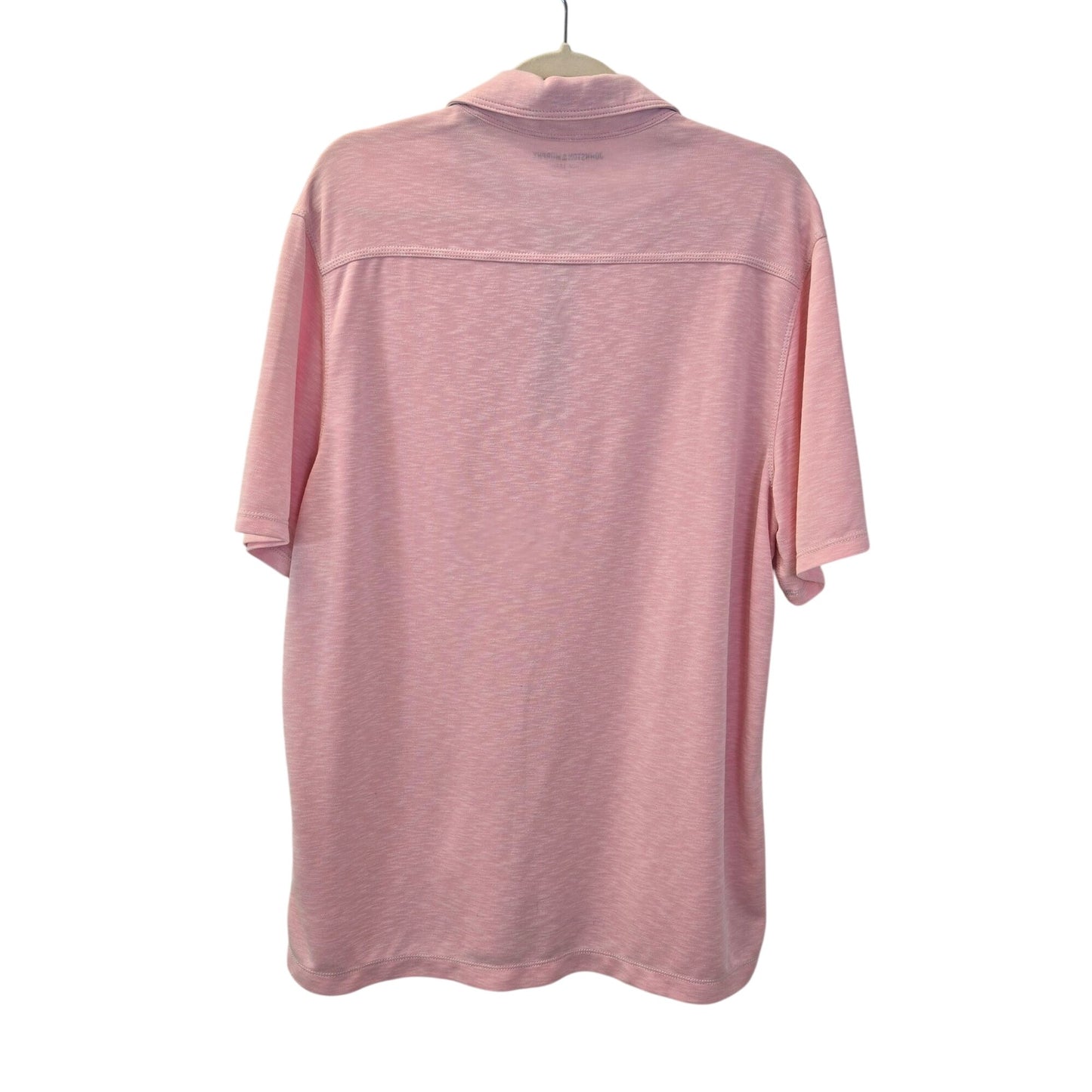 Johnston & Murphy Modal Blend Pink Polo Shirt Size XL