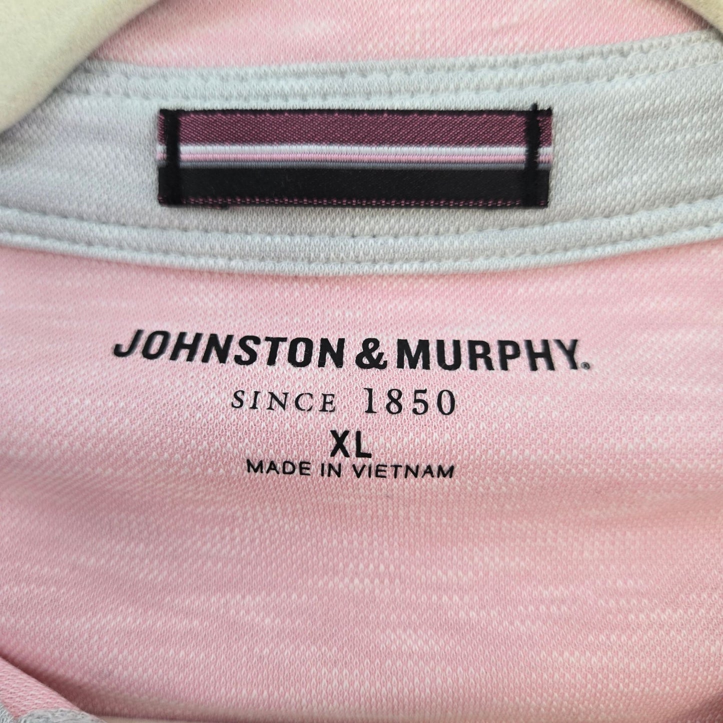 Johnston & Murphy Modal Blend Pink Polo Shirt Size XL