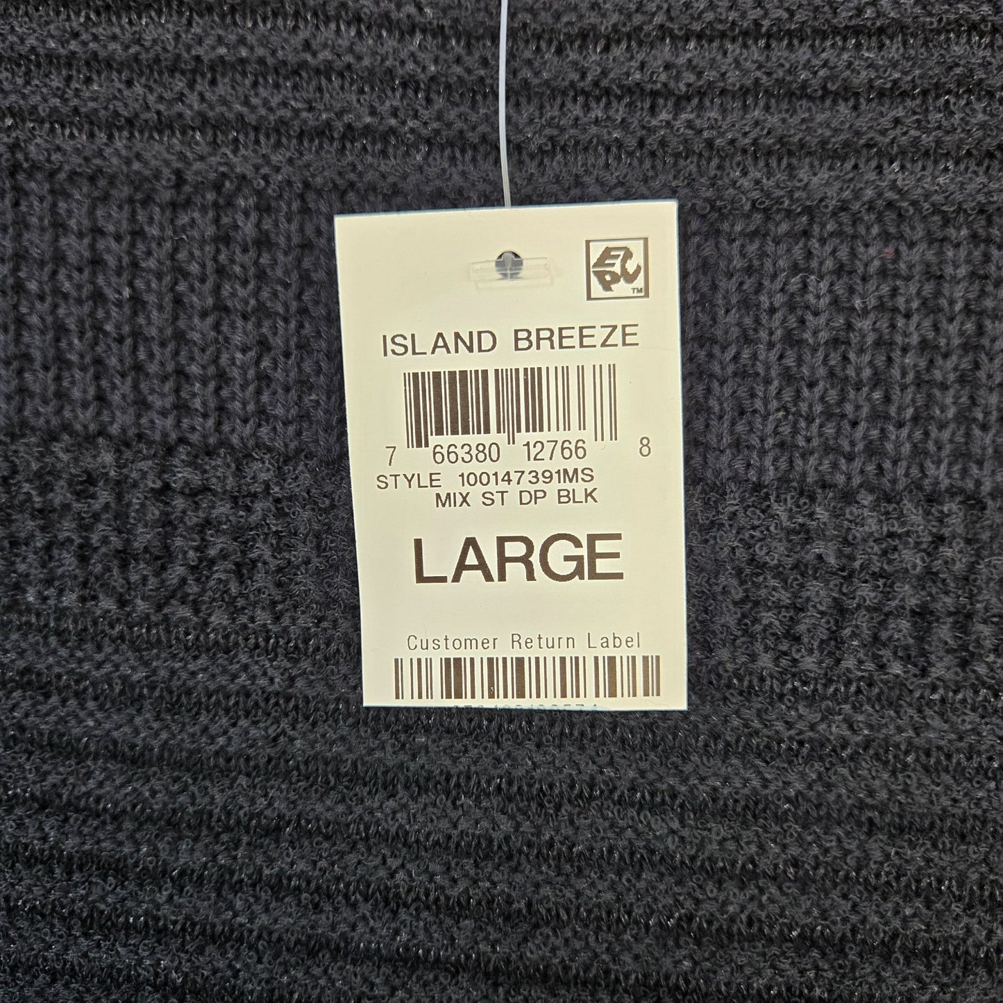 NWT Alfani Island Breeze Open Knit Cap Sleeve Sweater Size Large