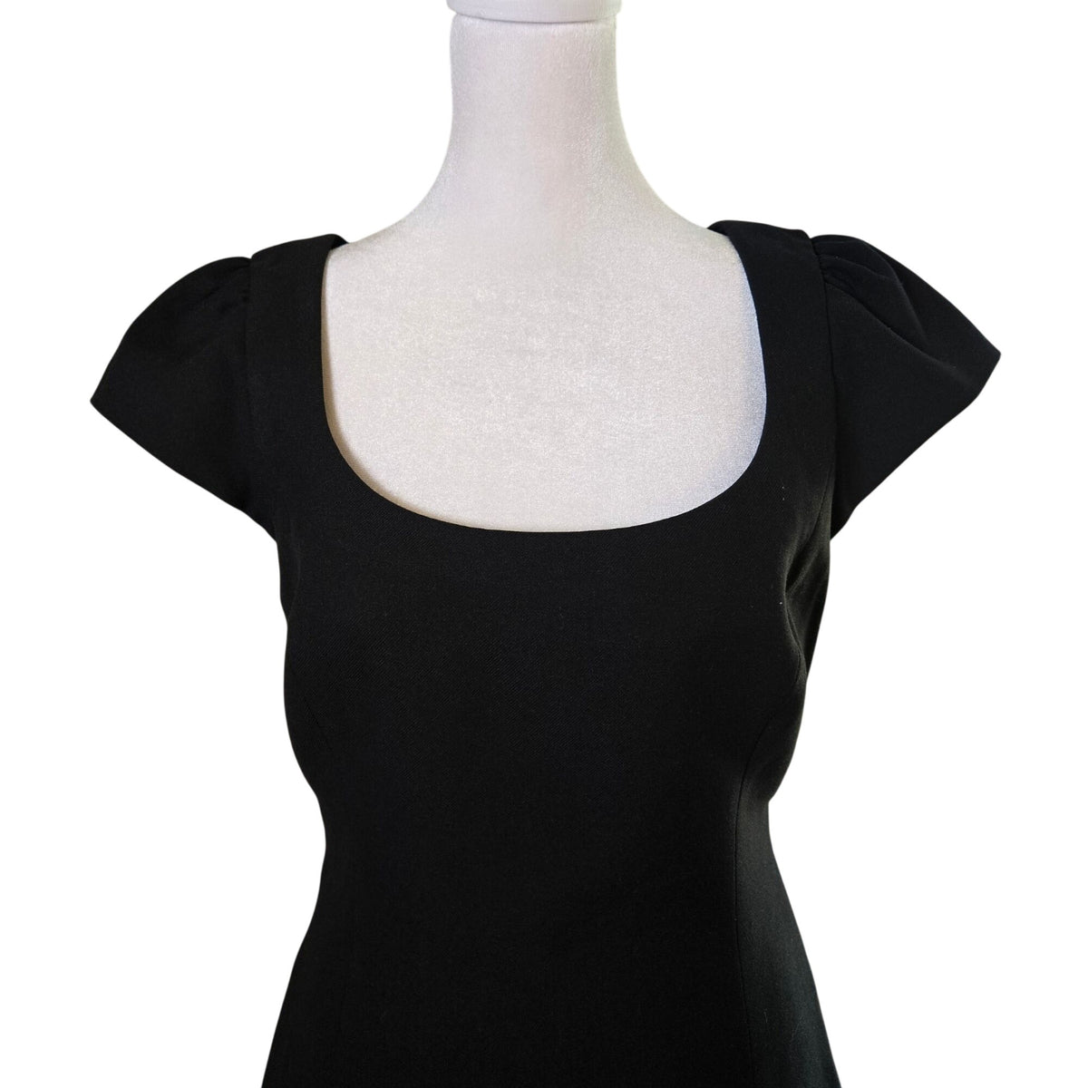 Aritzia Wilfred Whidbey Puff Cap Sleeve Little Black Mini Dress Size Small
