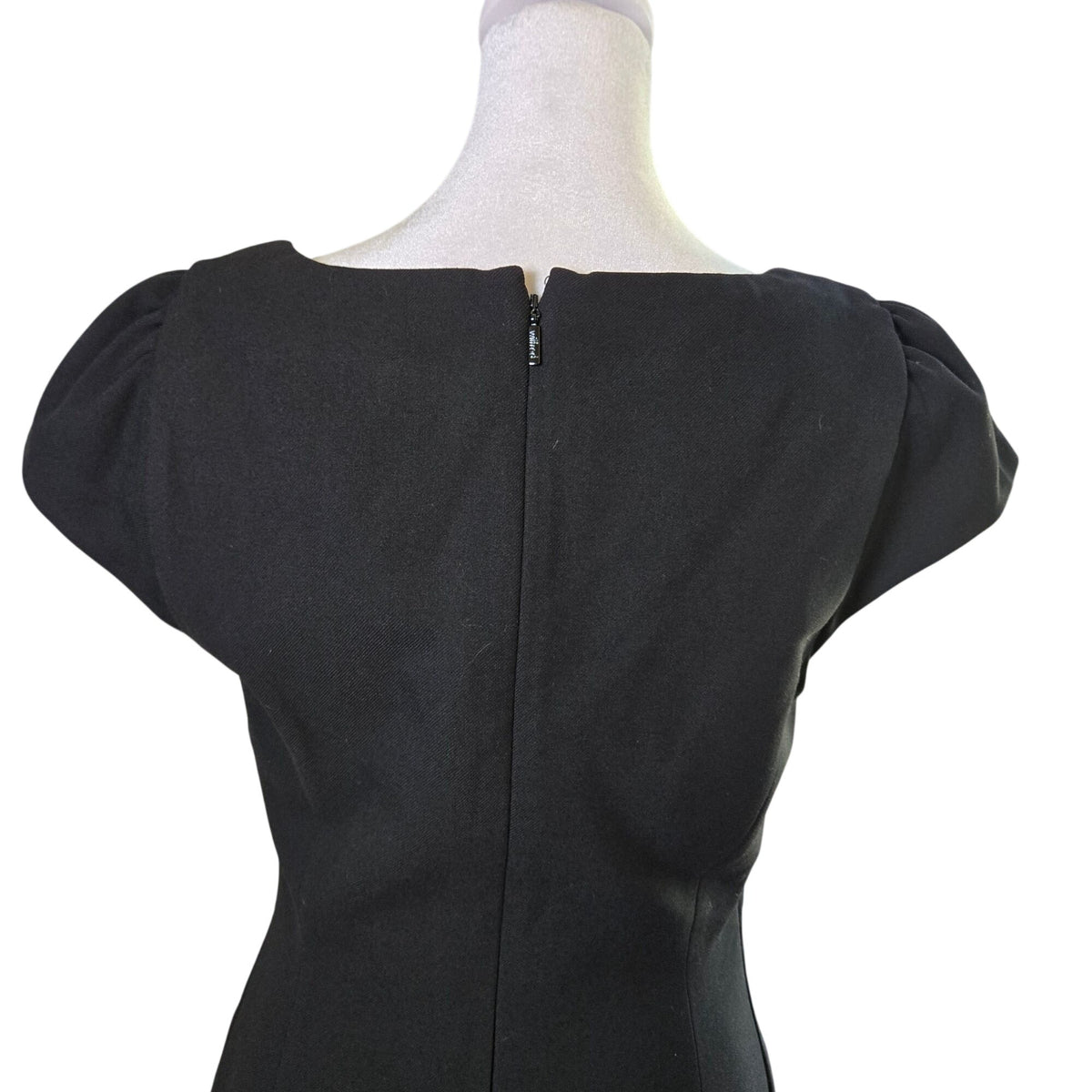 Aritzia Wilfred Whidbey Puff Cap Sleeve Little Black Mini Dress Size Small