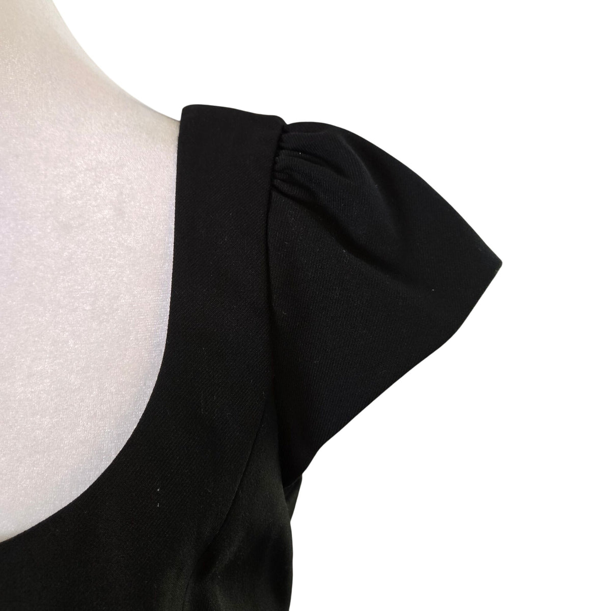 Aritzia Wilfred Whidbey Puff Cap Sleeve Little Black Mini Dress Size Small