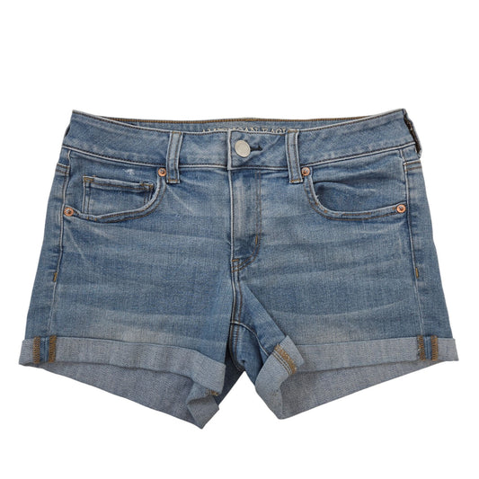 American Eagle Midi Cuffed Jean Shorts Size 10