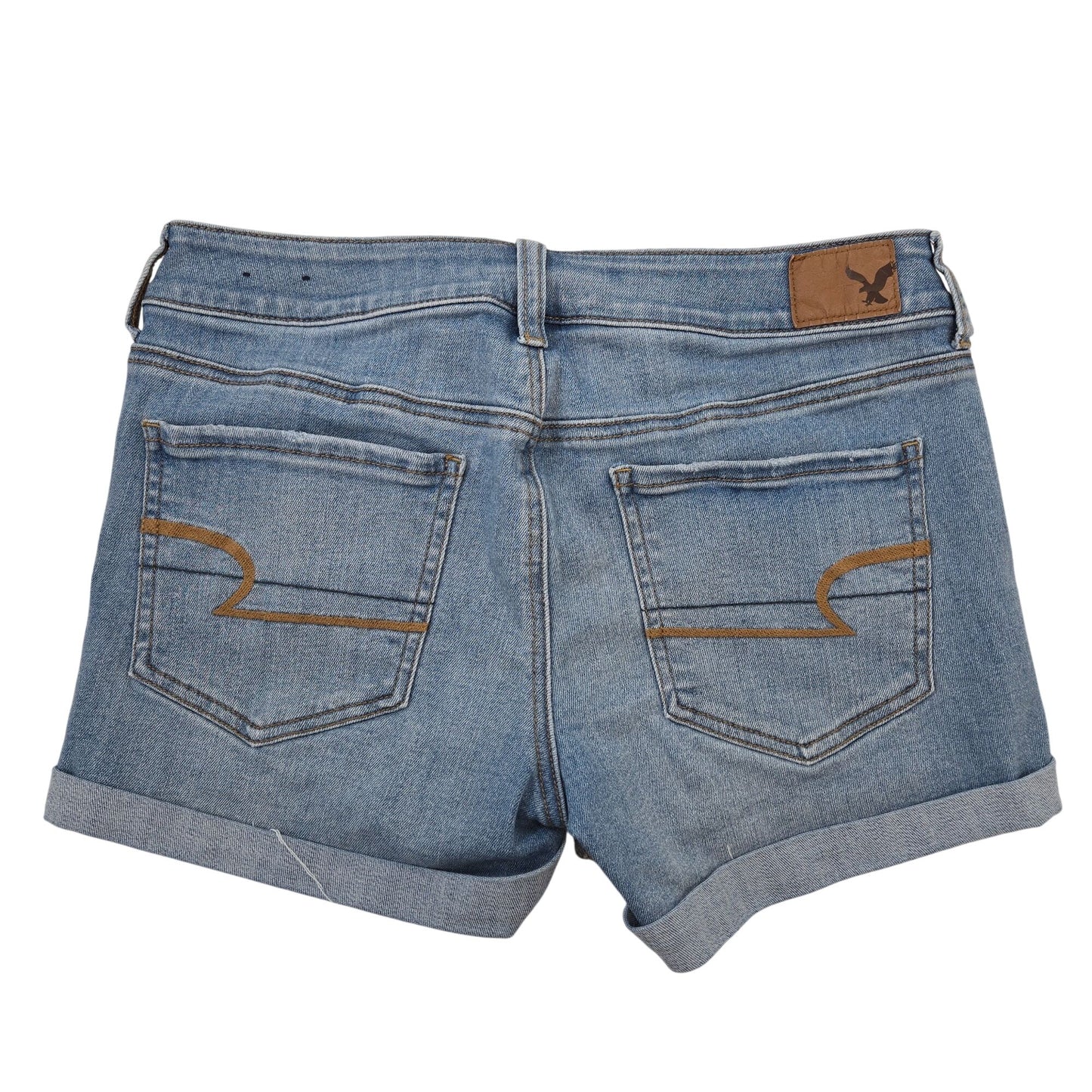 American Eagle Midi Cuffed Jean Shorts Size 10