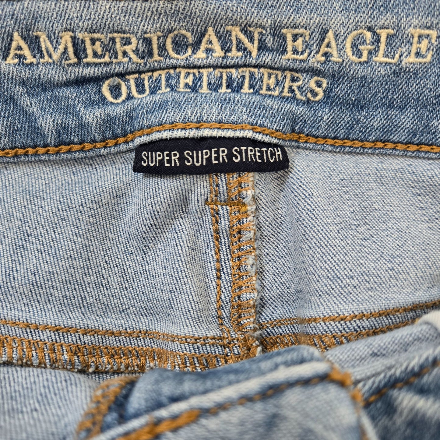 American Eagle Midi Cuffed Jean Shorts Size 10