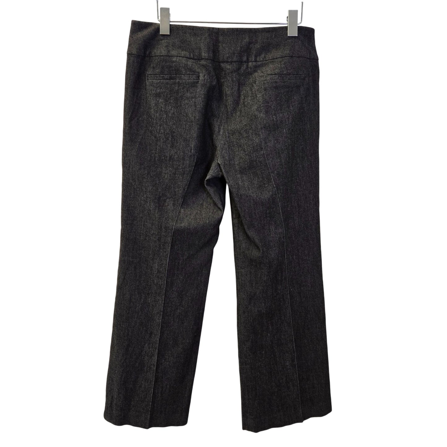 Sandro Denim-Like Chambray Straight Leg Trouser Pants Size 10 Petite