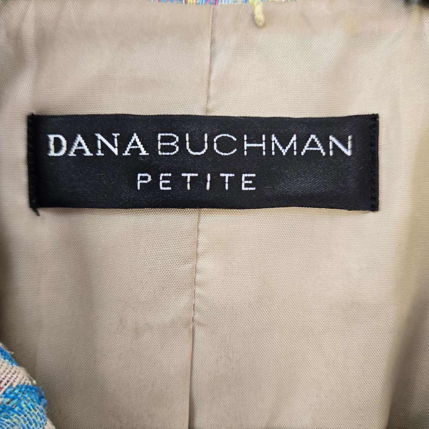 Dana Buchman Petite Floral Paisley Tapestry Three Button Blazer Jacket Size 14P