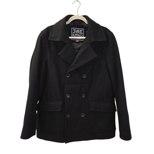 Buffalo David Bitton Wool Blend Peacoat Size Medium
