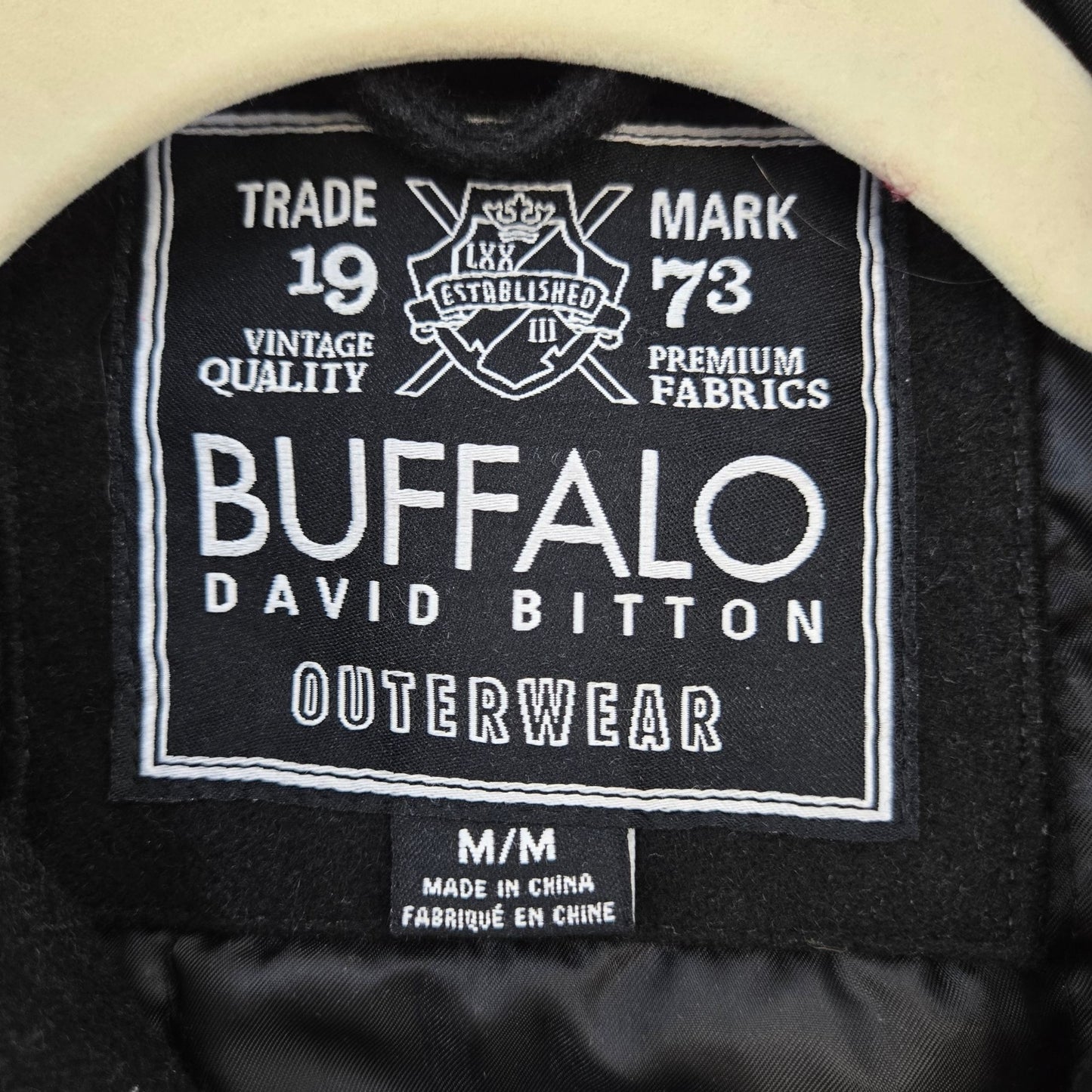 Buffalo David Bitton Wool Blend Peacoat Size Medium