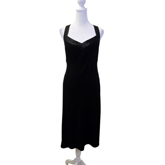 Lafayette 148 New York Fit & Flare Corset Back Midi Dress Size 6