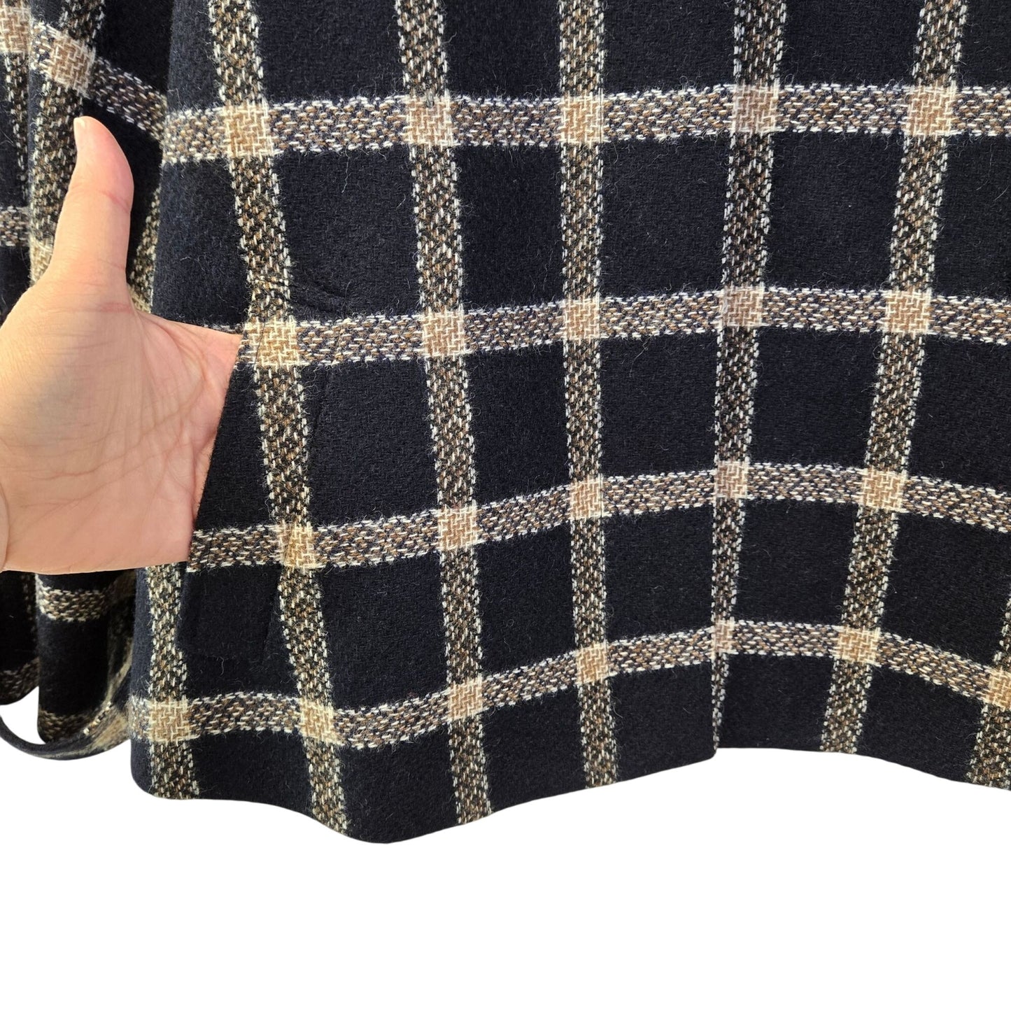 Brooks Brothers Red Fleece 100% Wool Plaid Blazer Jacket Size 8