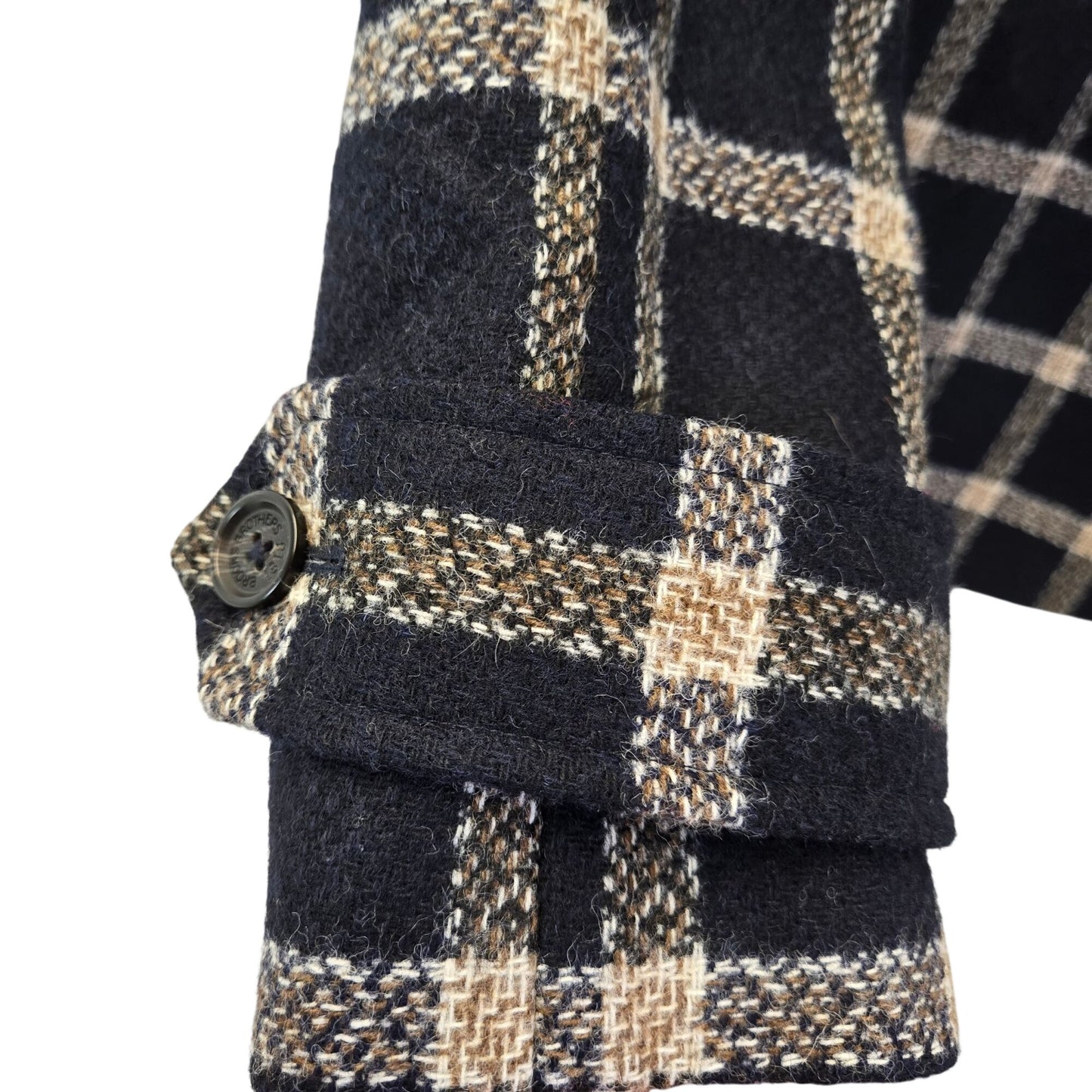 Brooks Brothers Red Fleece 100% Wool Plaid Blazer Jacket Size 8