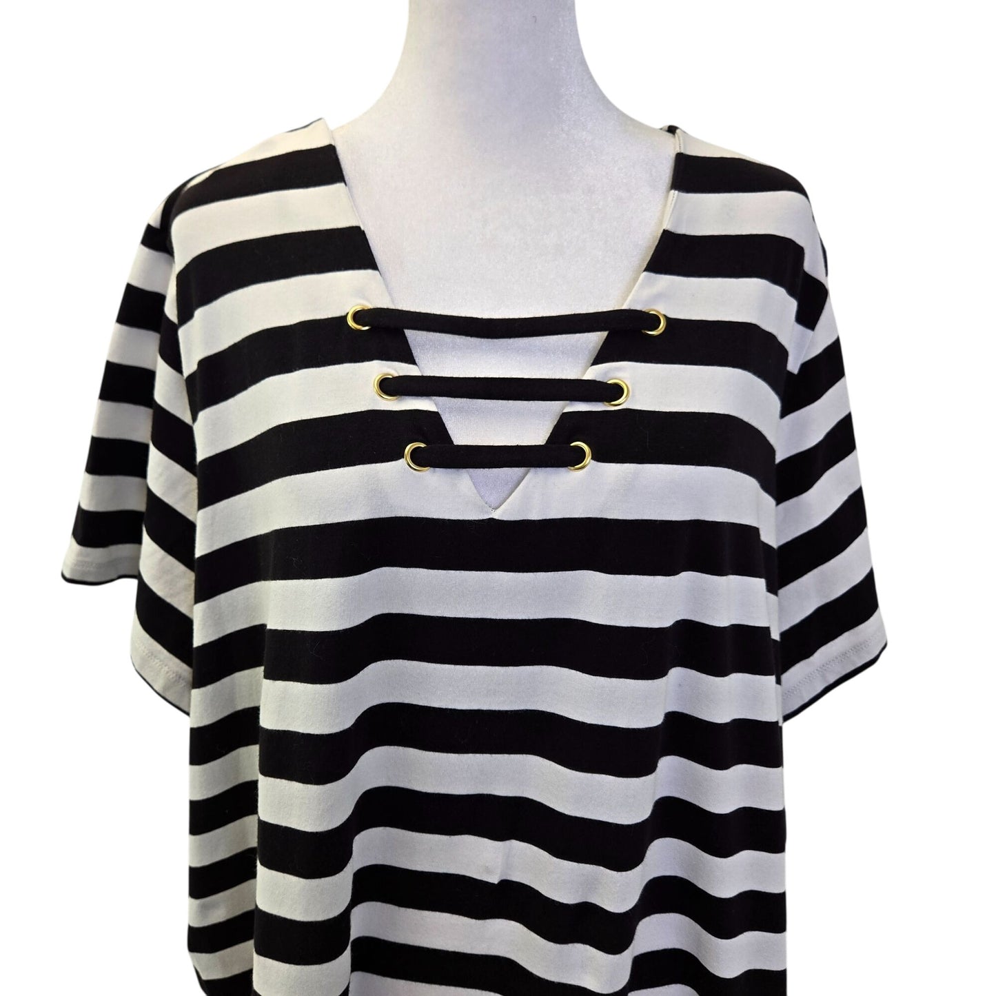 Michael Michael Kors Striped Shift T-Shirt Dress Size 3XL