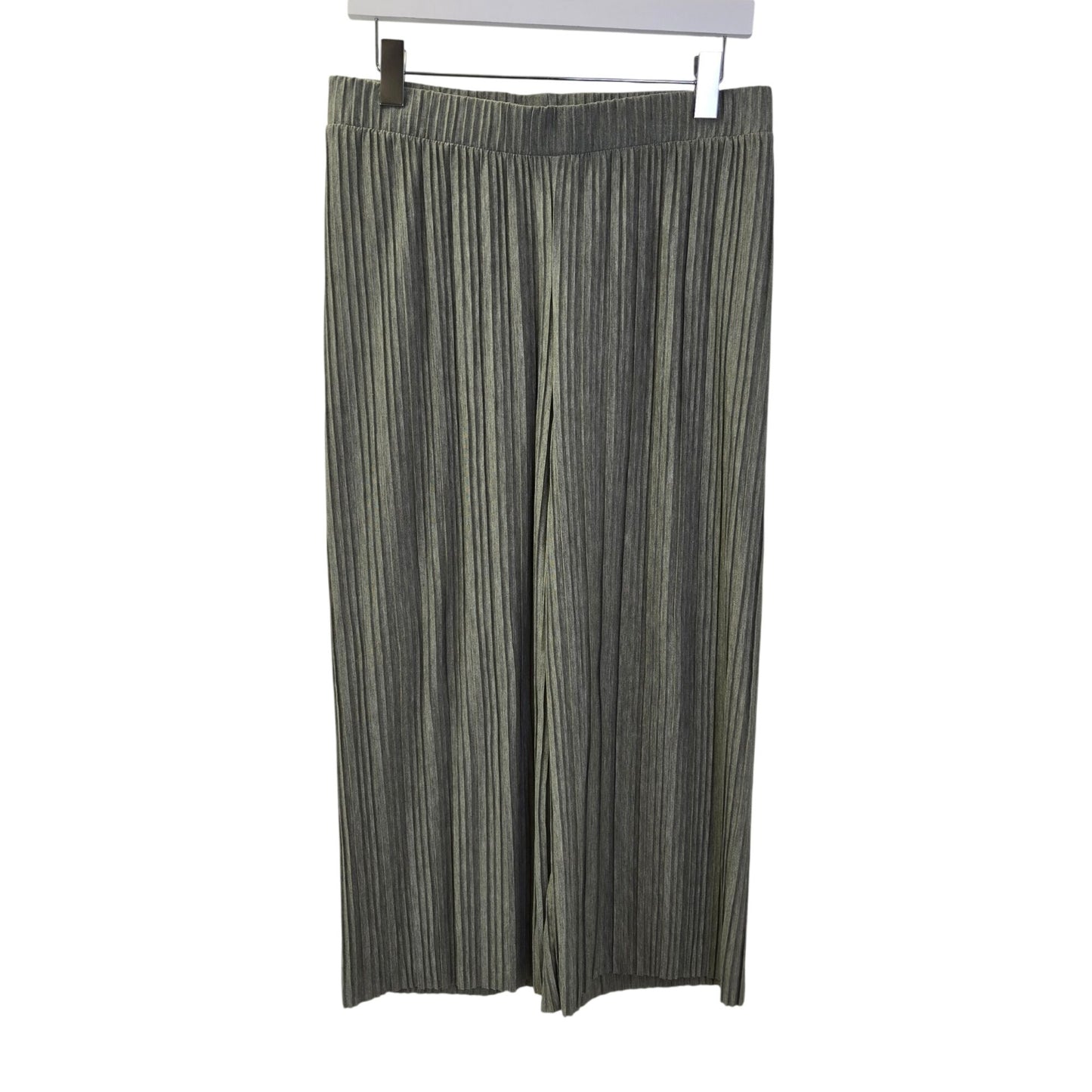 J. Jill Pure Jill Viscose Blend Pleated Wide Leg Cropped Pants Size Medium