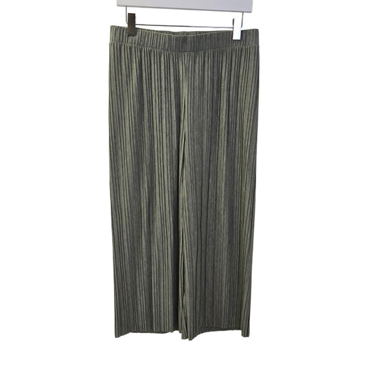 J. Jill Pure Jill Viscose Blend Pleated Wide Leg Cropped Pants Size Medium