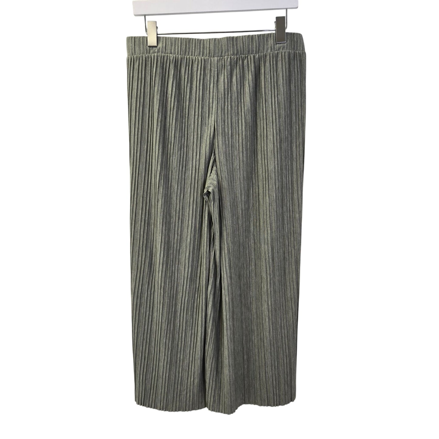 J. Jill Pure Jill Viscose Blend Pleated Wide Leg Cropped Pants Size Medium