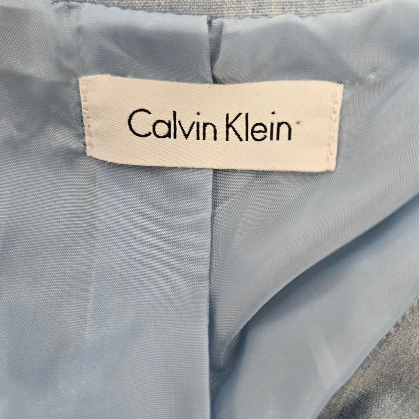 Calvin Klein Belted Cap Sleeve Shirt Dress Size Small (est)