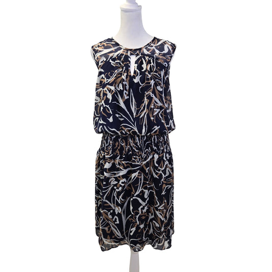 NWT Maggy London x Stitchfix Sleeves Smocked Hip Yoke Mini Dress size 12