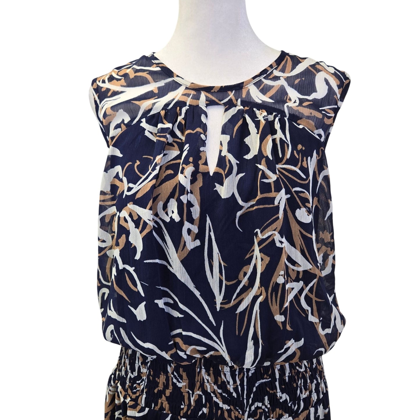 NWT Maggy London x Stitchfix Sleeves Smocked Hip Yoke Mini Dress size 12