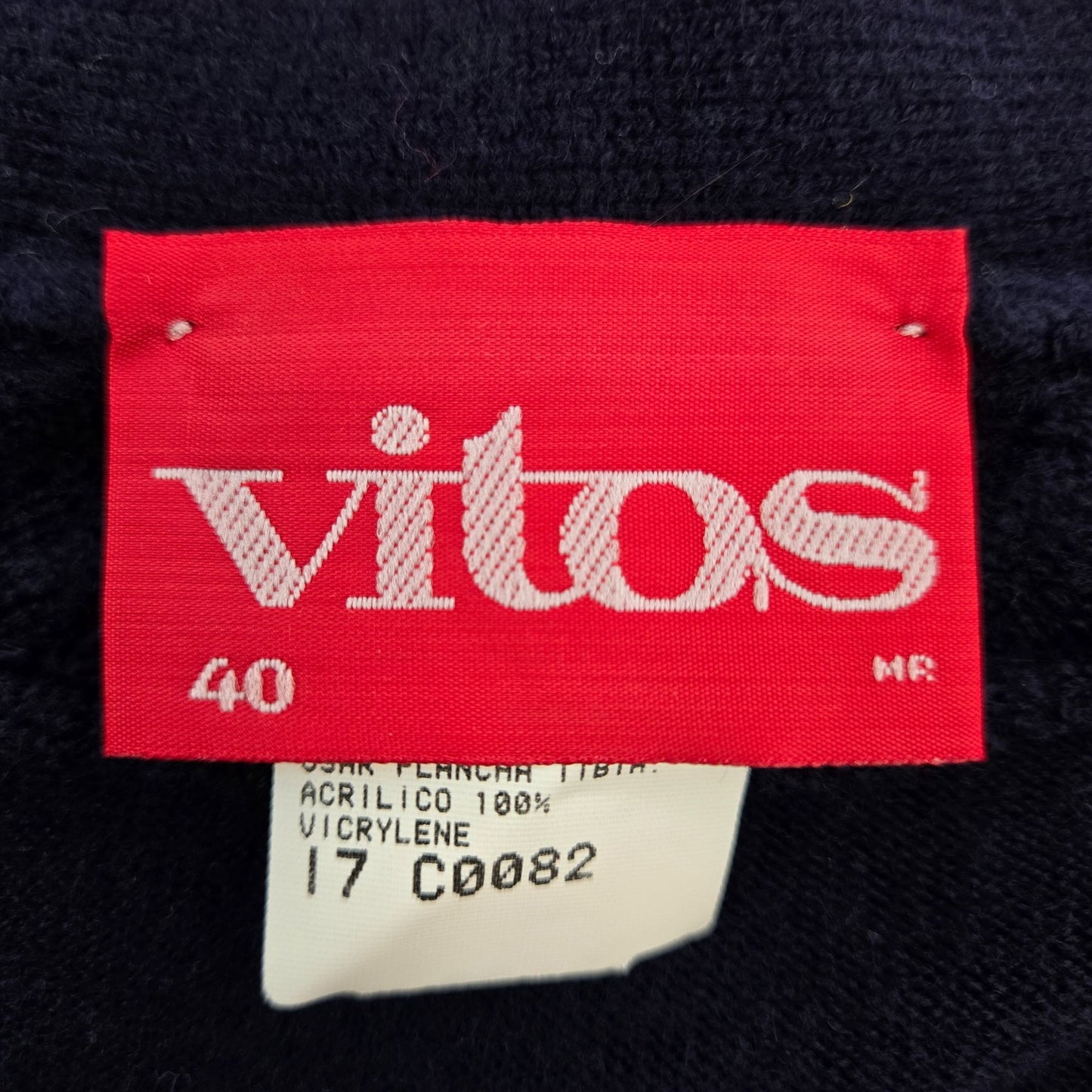 NWT Vitos Cable Knit Trim Cardigan Sweater Size 40/US XL