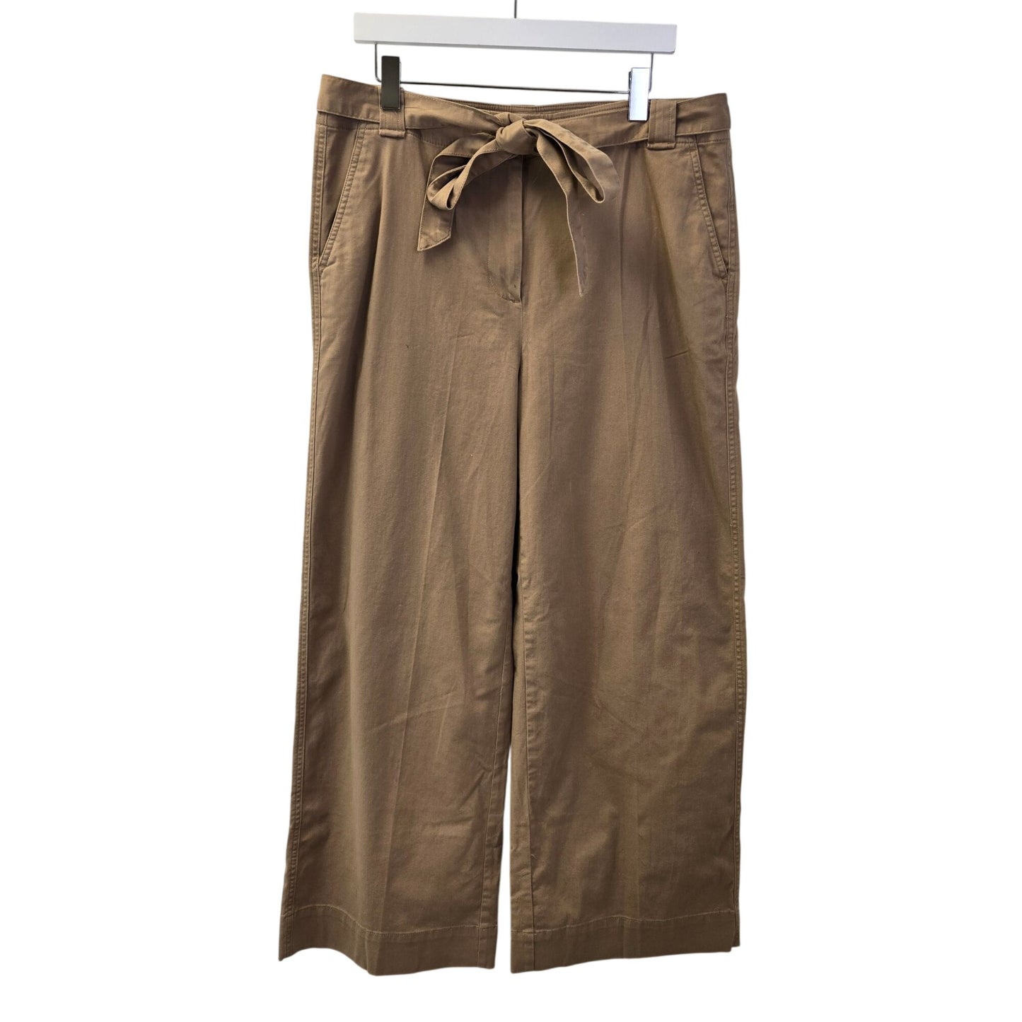 NWOT J. Crew Factory Twill Wide Leg Tie-Waist Chino Pant Size 14