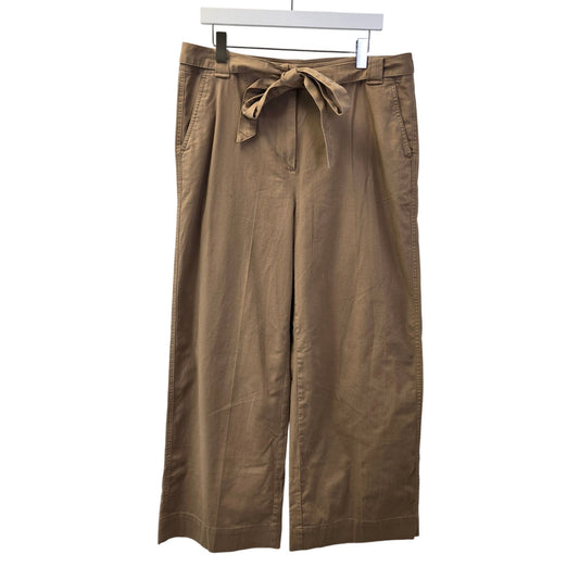 NWOT J. Crew Factory Twill Wide Leg Tie-Waist Chino Pant Size 14