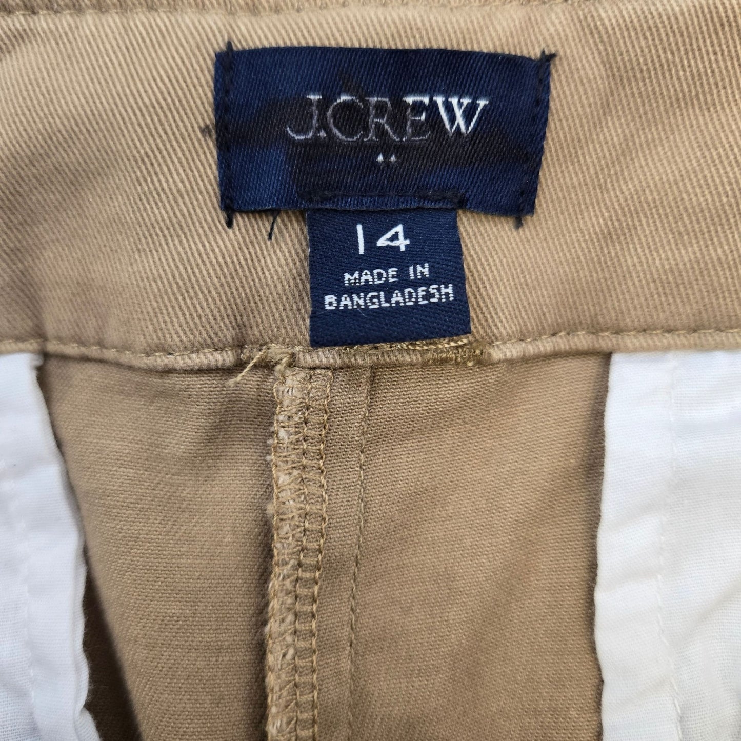 NWOT J. Crew Factory Twill Wide Leg Tie-Waist Chino Pant Size 14
