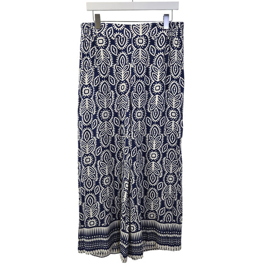 NWT Rose & Olive Resort 100% Rayon Wide Leg Graphic Print Pants Size Large