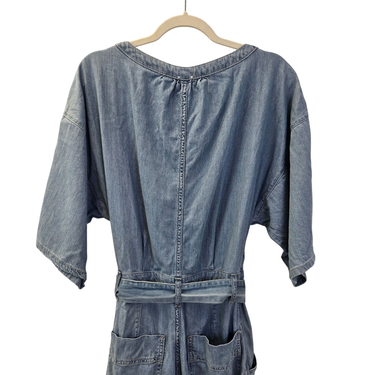 NWOT Free People Marley Chambray Denim Jumpsuit Size XS
