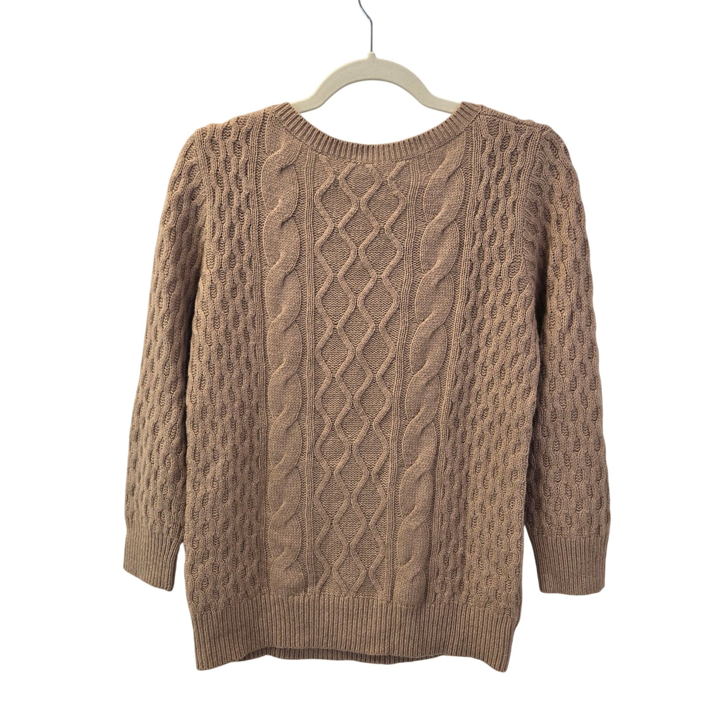 Loft Wool Blend Mixed Cable Knit Sweater Size Small