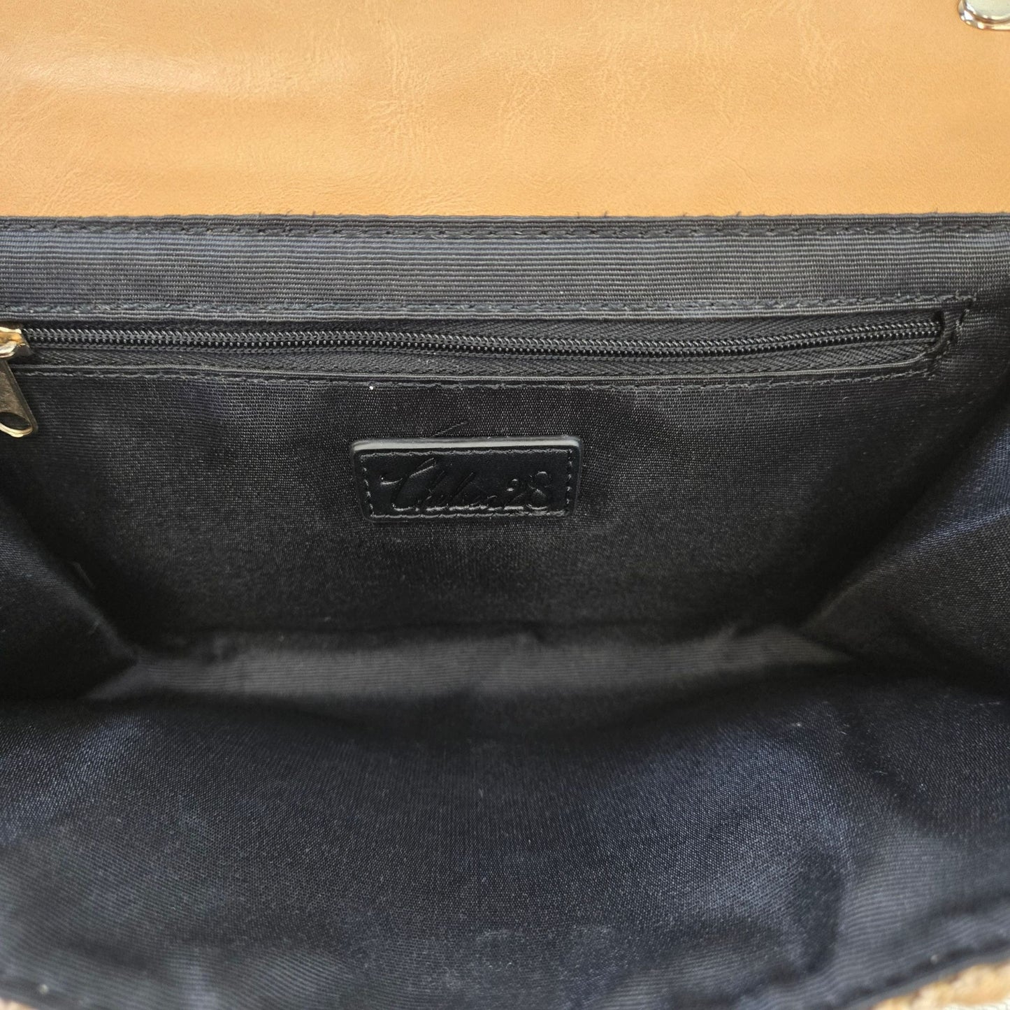 Chelsea28 Embroidered Straw Crossbody Bag with Chain Strap