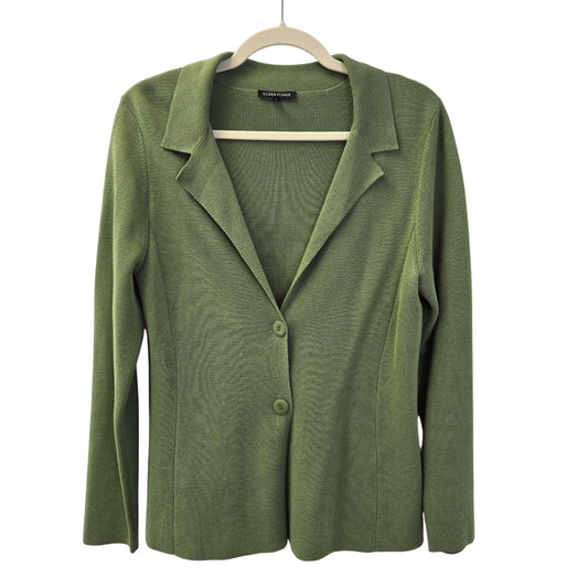 Eileen Fisher Silk Blend Cardigan Sweater Size Medium