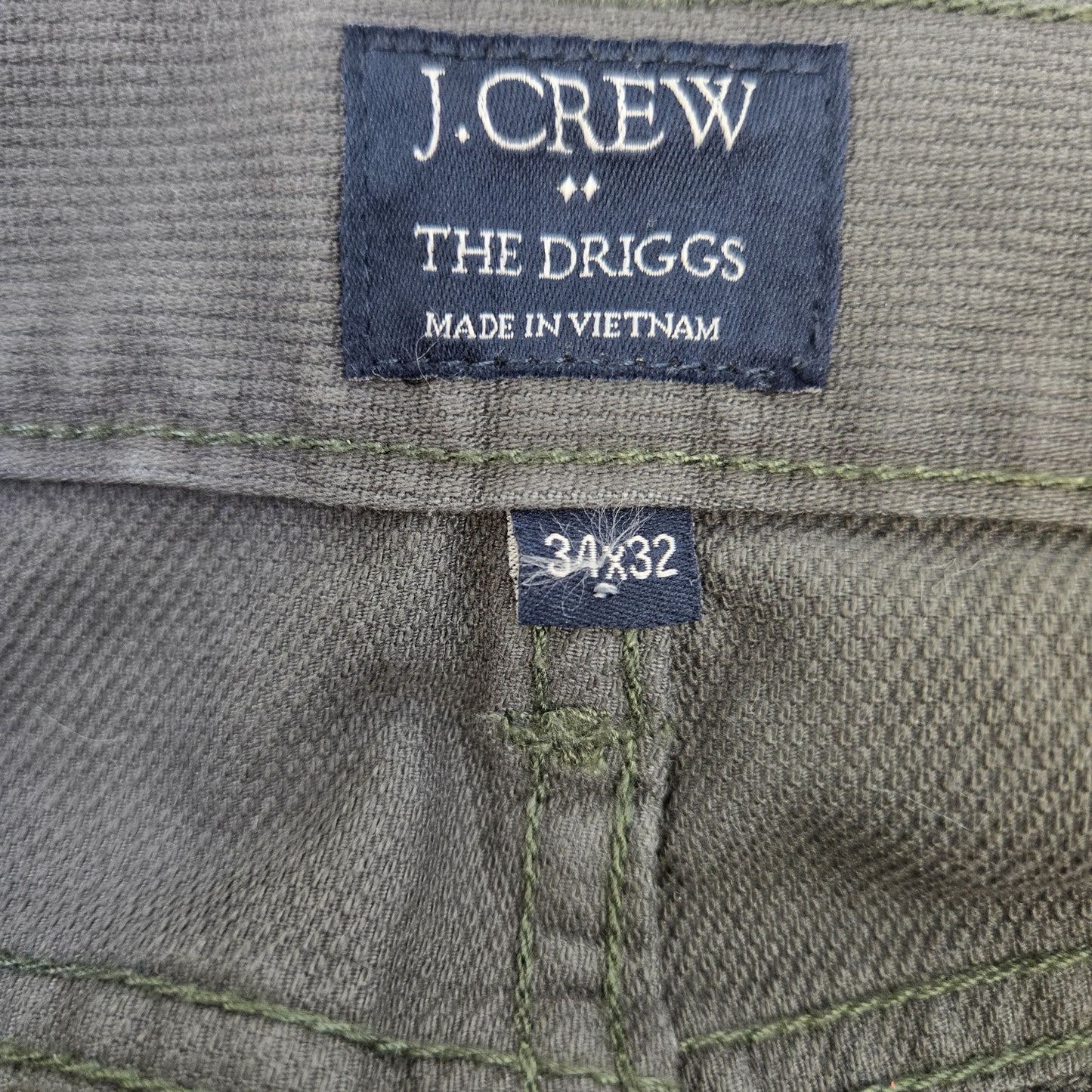 J. Crew Factory The Driggs Textured Denim-Like Pants Size 34x32