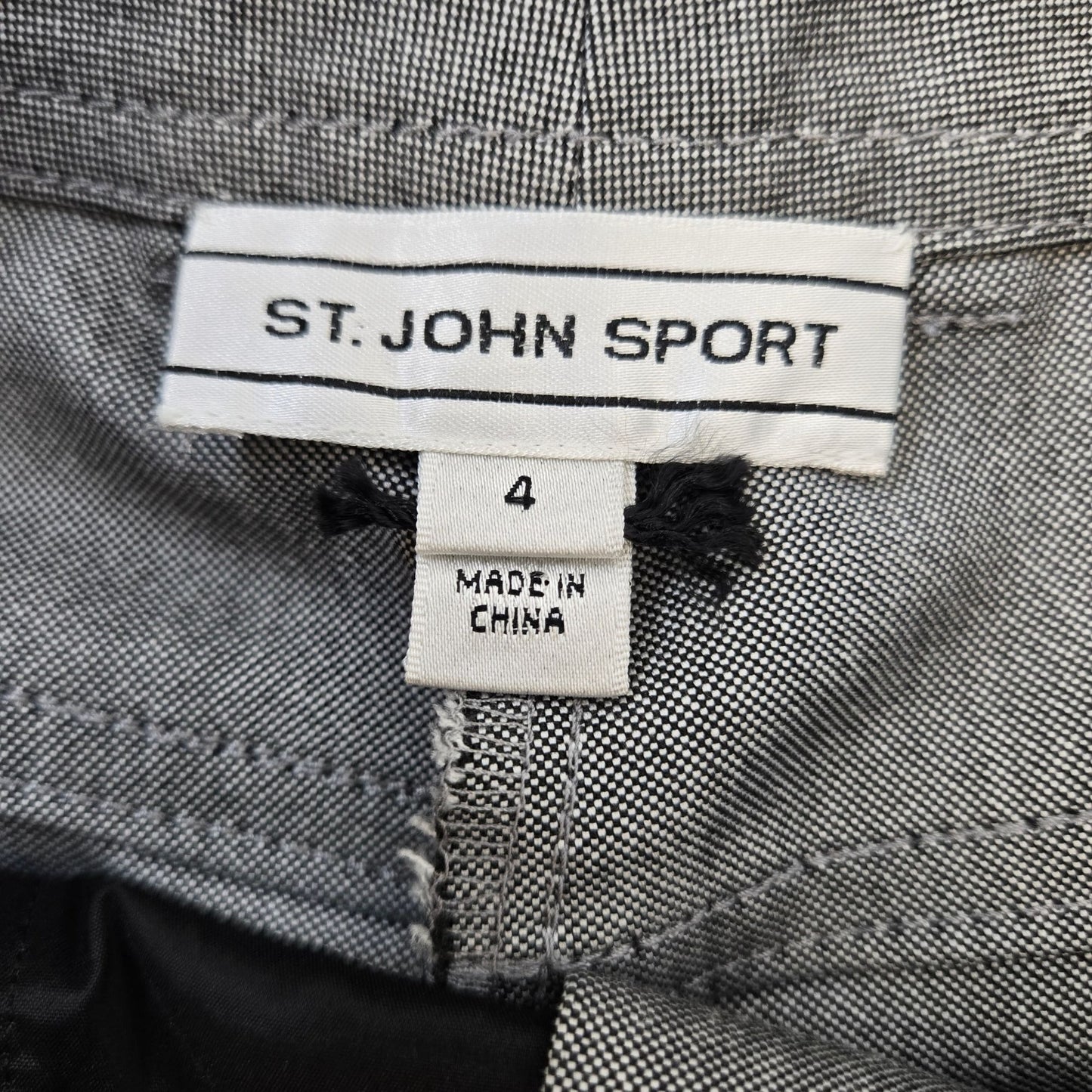 St. John Sport Gray Five Pocket Casual Pants Size 4