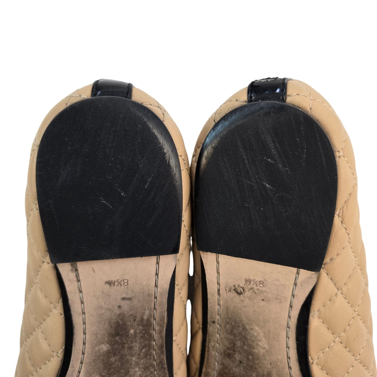 Sam Edelman Leather Becka Cap Toe Ballet Flats Size 8.5M