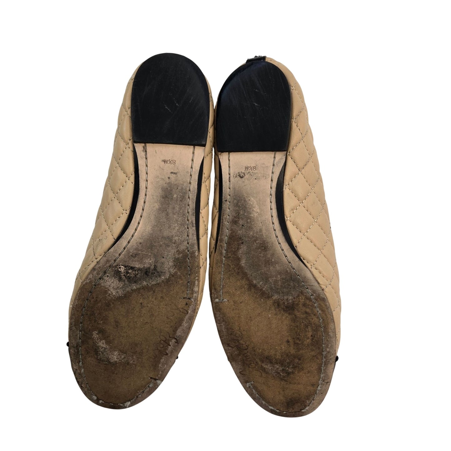 Sam Edelman Leather Becka Cap Toe Ballet Flats Size 8.5M