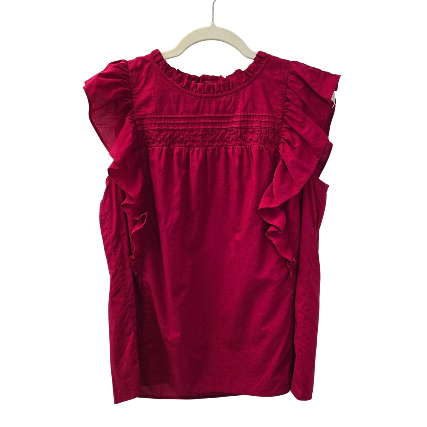 Loft Ruffle Shoulder Baby Doll Top Size Medium