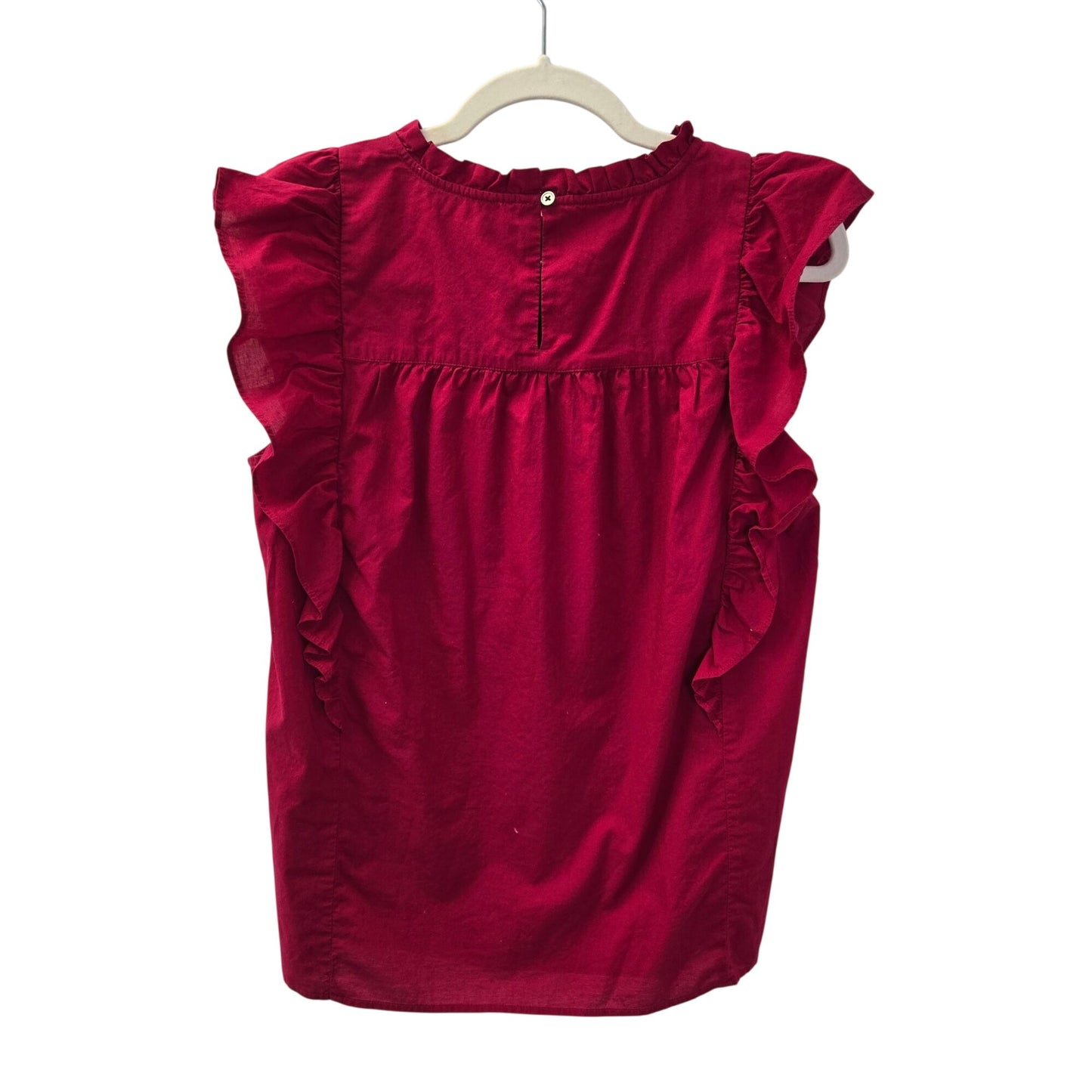 Loft Ruffle Shoulder Baby Doll Top Size Medium