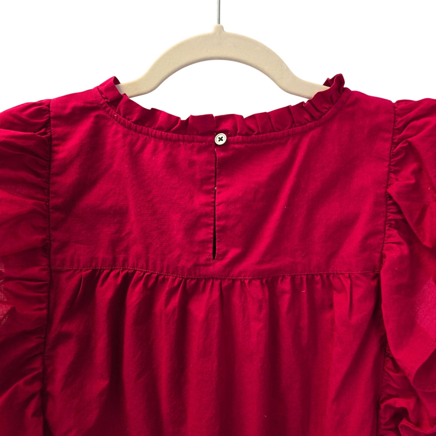 Loft Ruffle Shoulder Baby Doll Top Size Medium