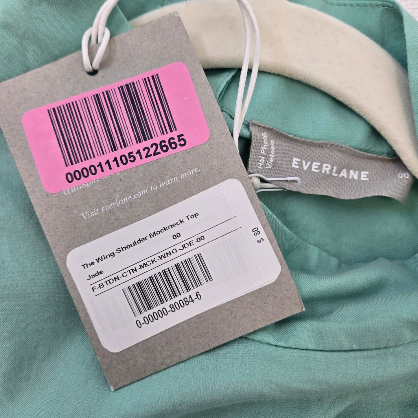 NWT Everlane Wing-Shoulder Mock Neck Top Size 00