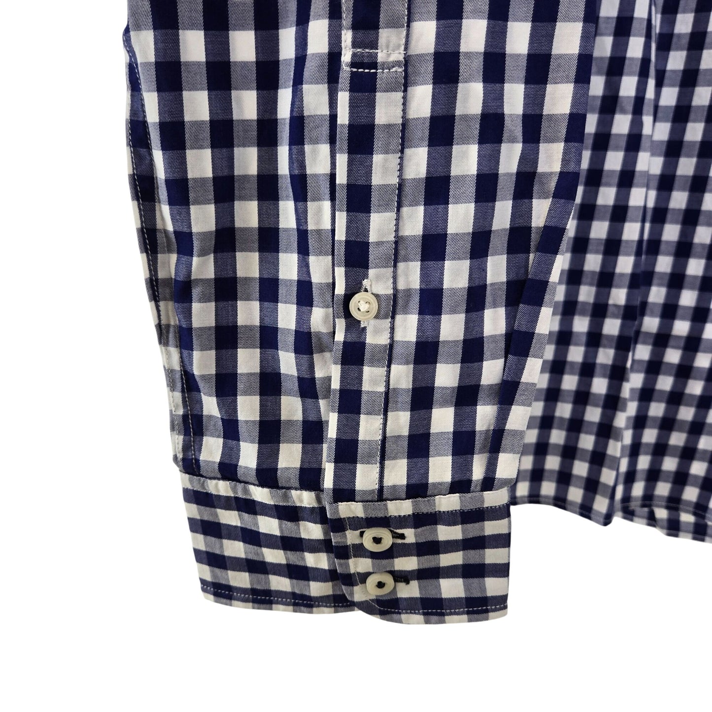 NWT UNTUCKit Belleza Gingham Print Long Sleeve Button Down Shirt Size 18