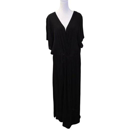 NWT City Chic 100% Viscose Knot Front Gauzy Maxi Dress Size 16